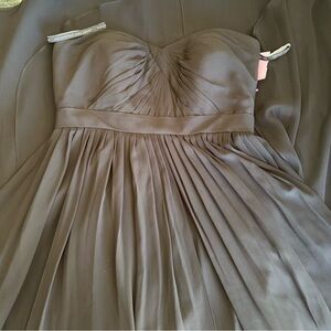 Jenny Yoo Collection Black Long Maxi Strapless Gown Dress Size 6